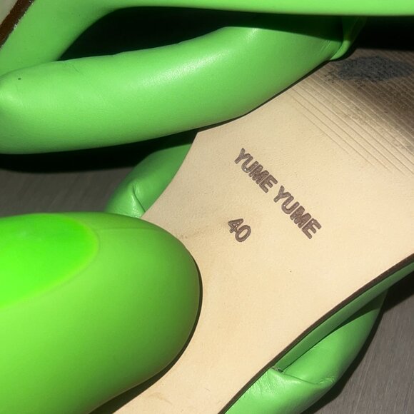 Yume Yume Green Sculptural Heeled Sandals – Size 40 (Dust Bag Included) - Picture 2 of 3